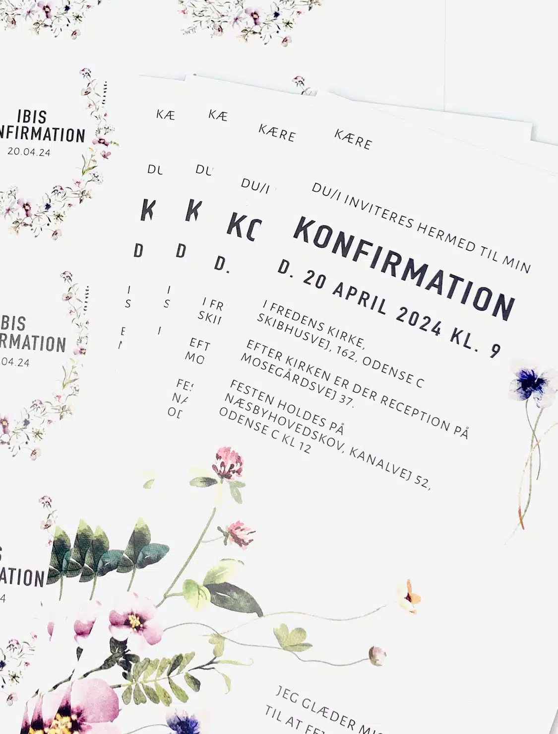 Field of flowers Invitation
