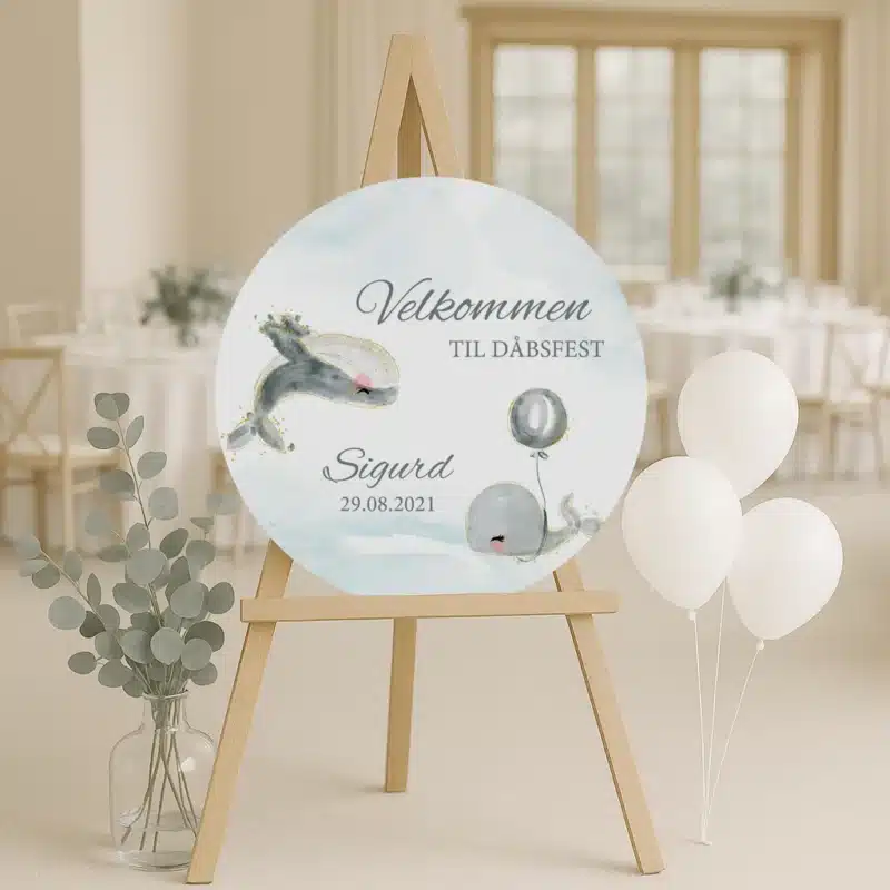 Mockup ø60 velkomstskilt Sebastian