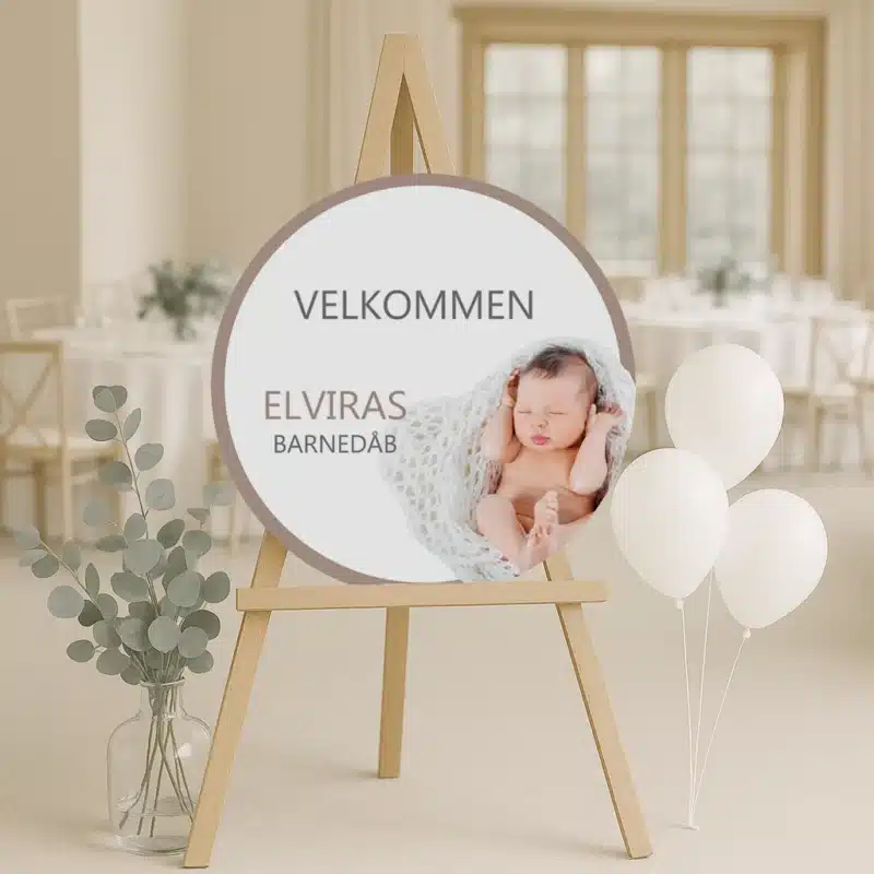 Mockup ø60 velkomstskilt elvira