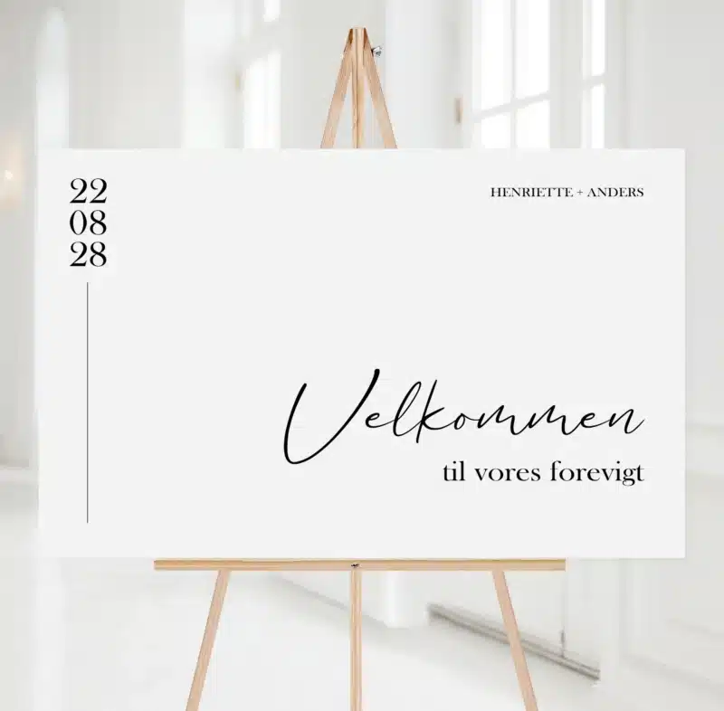 Simpel velkomstskilt 1