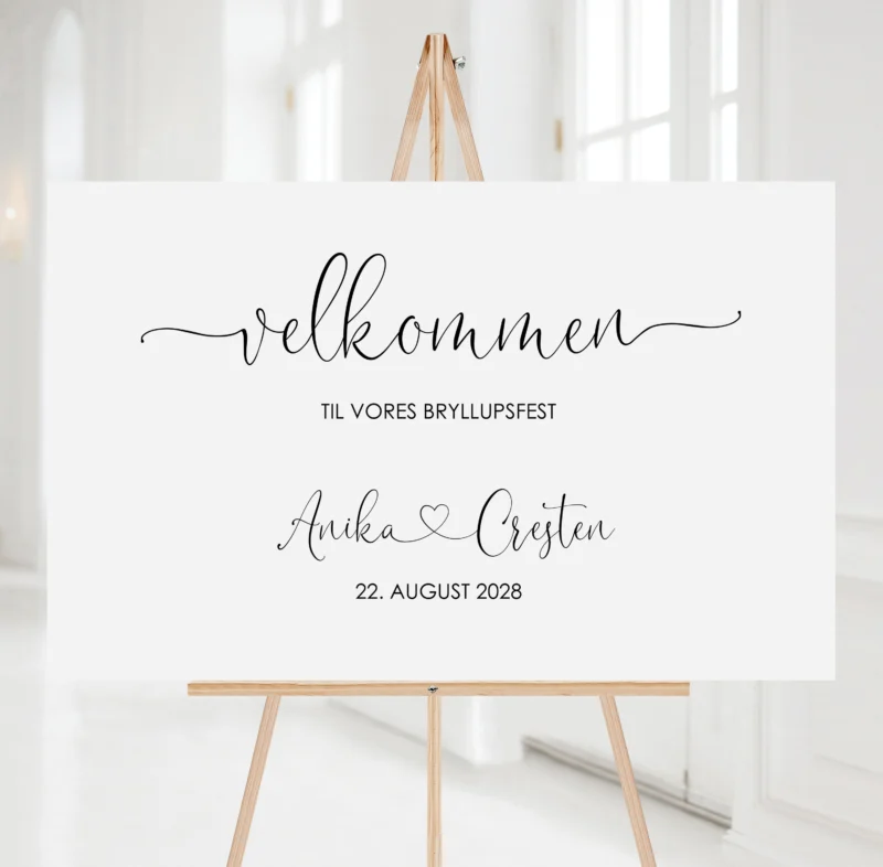 Simpel velkomstskilt 2