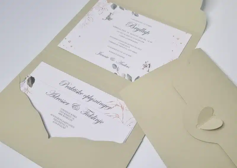 Pocket fold gold leaf delux grøn