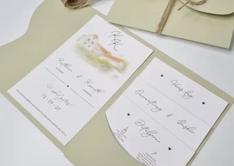 Heart place pocket fold grøn