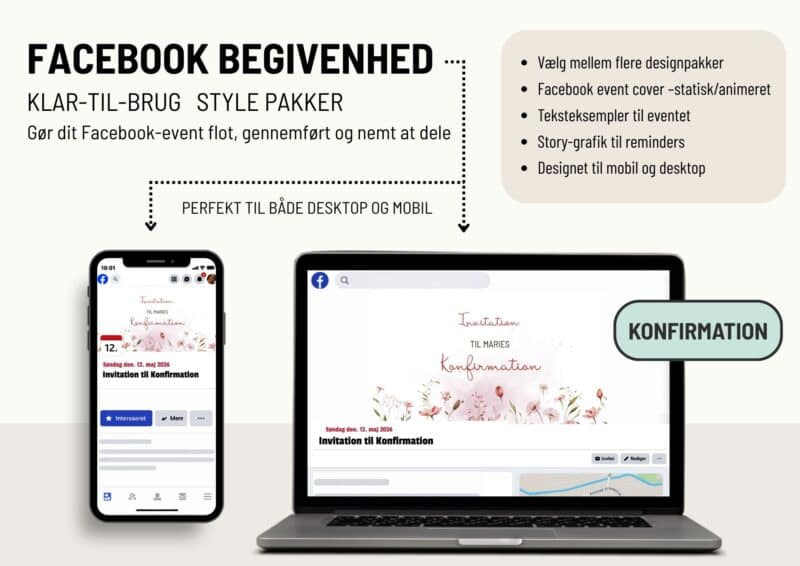 Facebook-begivenhed designpakke
