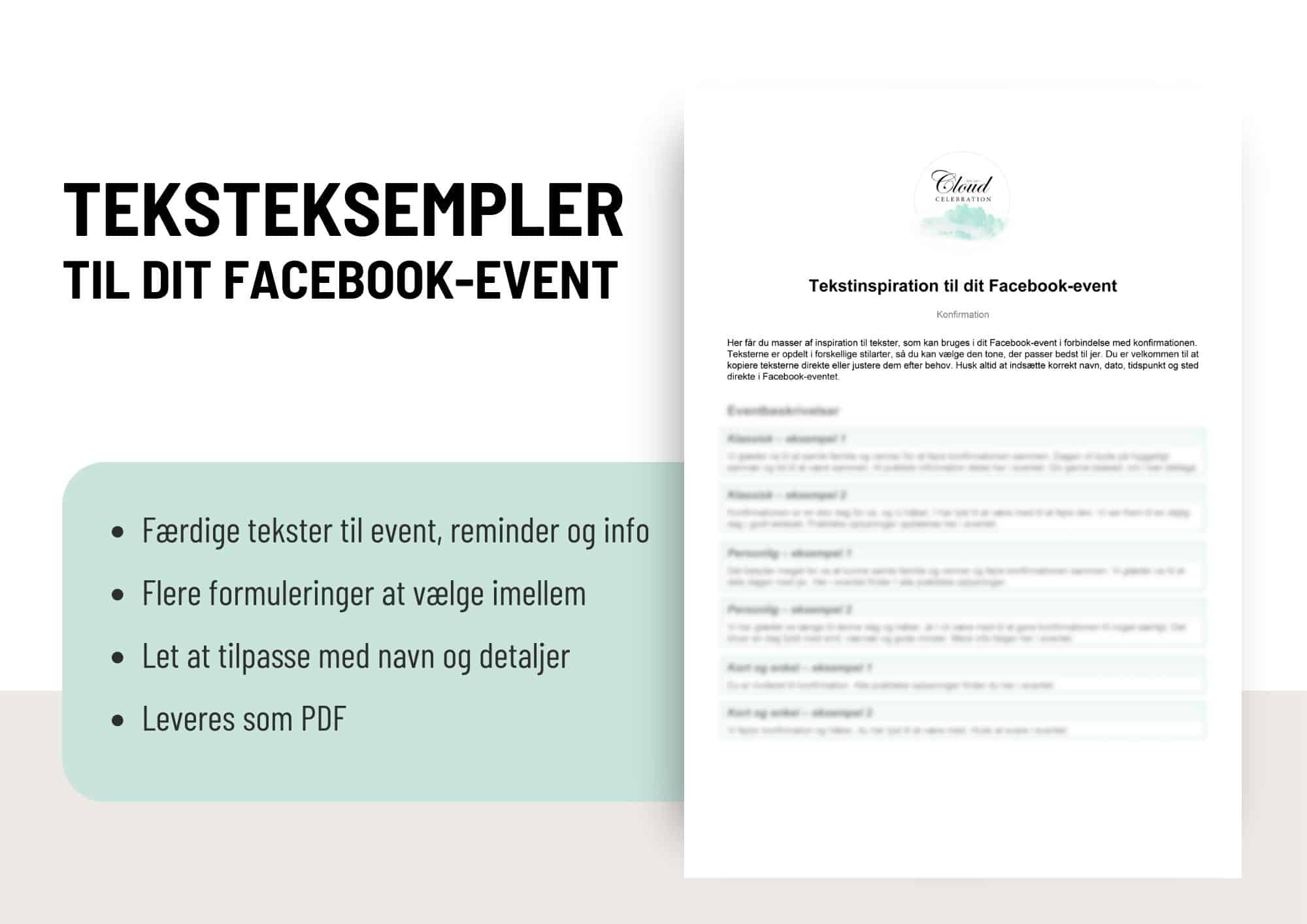 Facebook-begivenhed designpakke – Konfirmation - Billede 3