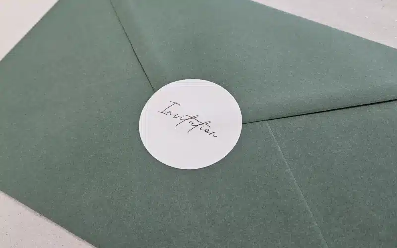 Invitation stickers