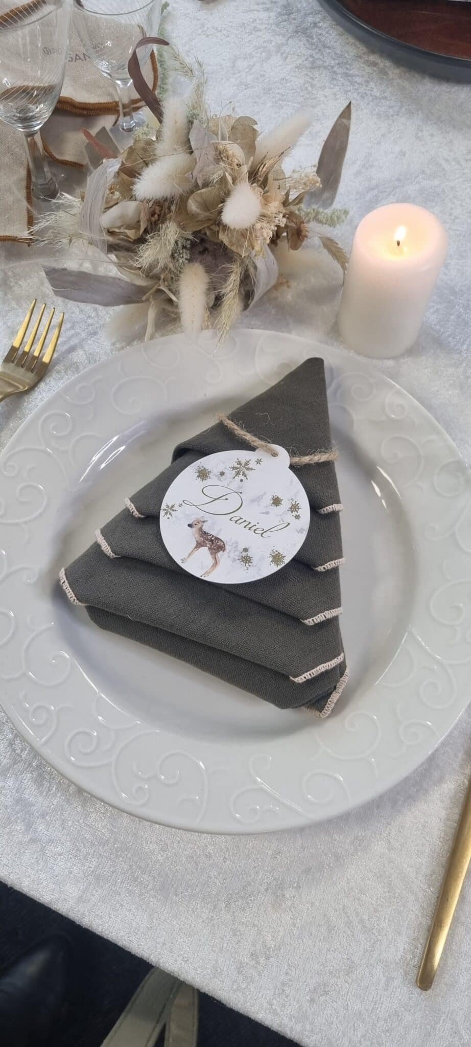 Bordkort til julefrokost ved firmaarrangement