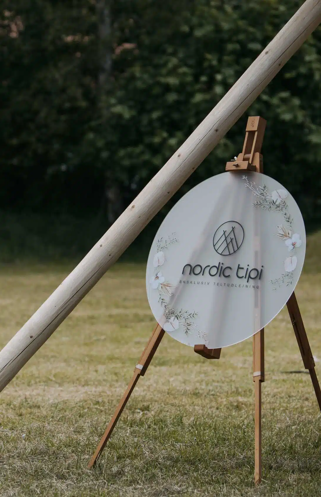 Velkomstskilt til firmaevent