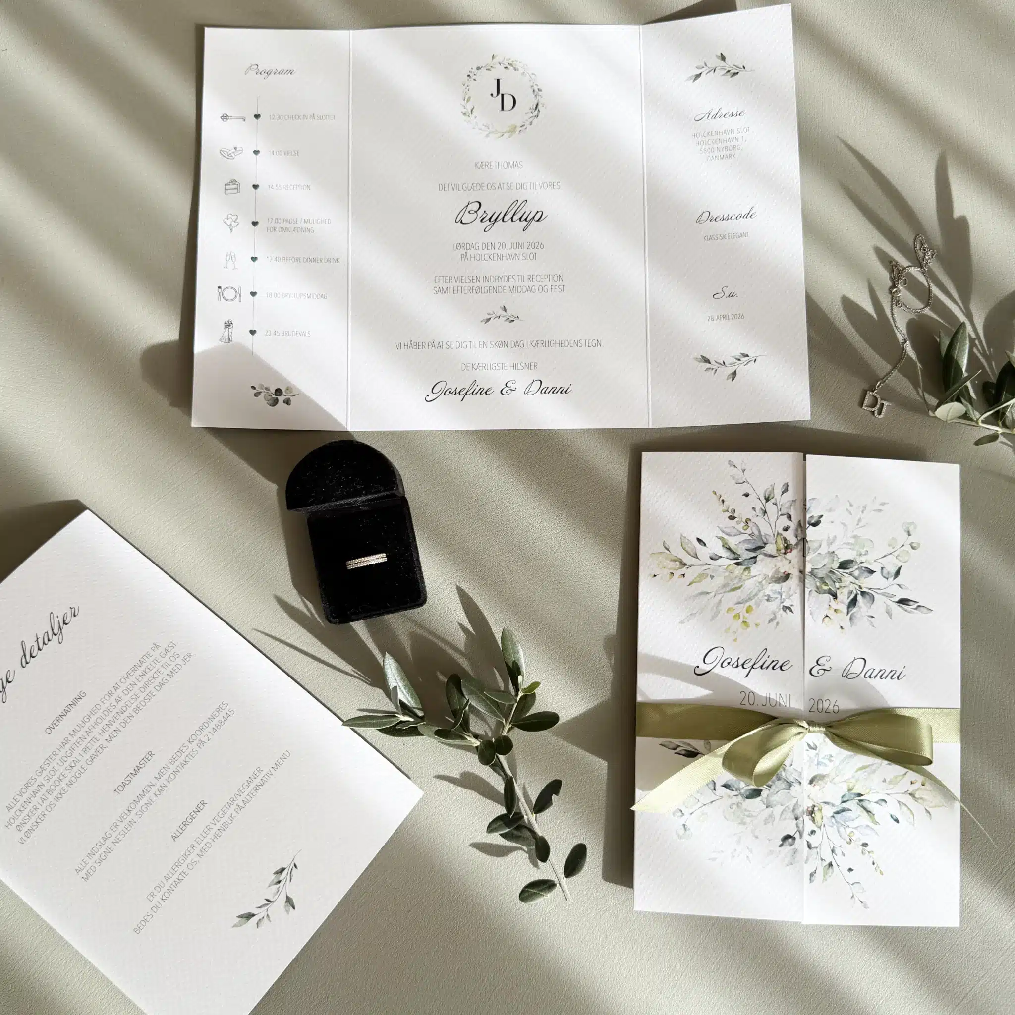 Dusty Green Invitation