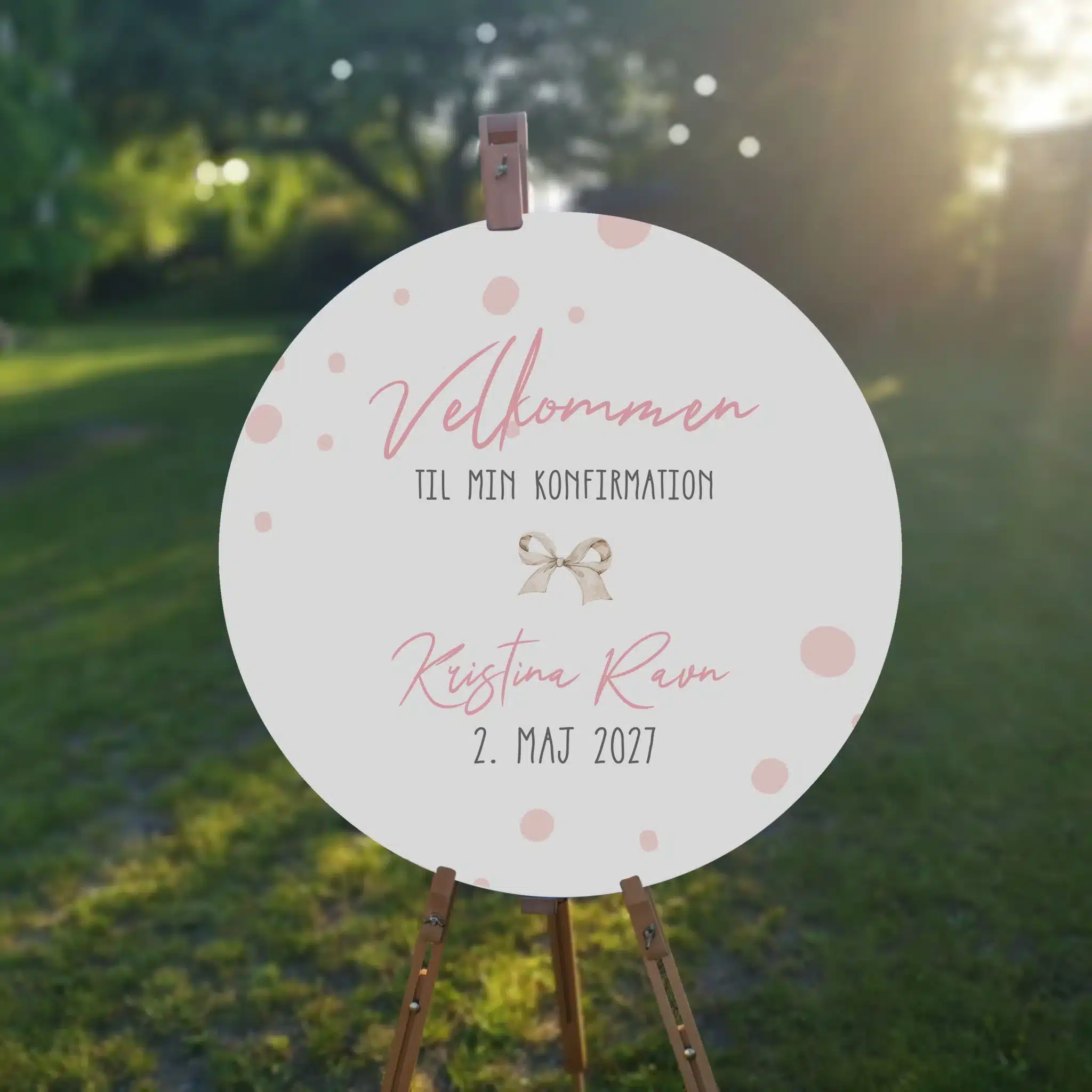 VELKOMSTSKILT | KONFIRMATION | BOW BLISS