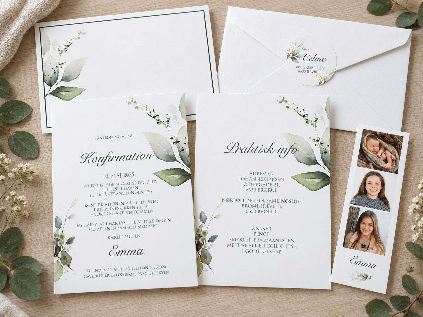 Nyhed | Konfirmationsinvitation | A5/A6 | DREAMY SPRING