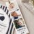 Gentleman konfirmationsinvitation fotostribe med brun snor - A5-A6