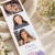 Radiant Blossom konfirmationsinvitation fotostribe med brun snor - A5-A6