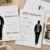 Konfirmationsinvitation | A5/A6 | SILHUETTE SUIT – billede 1