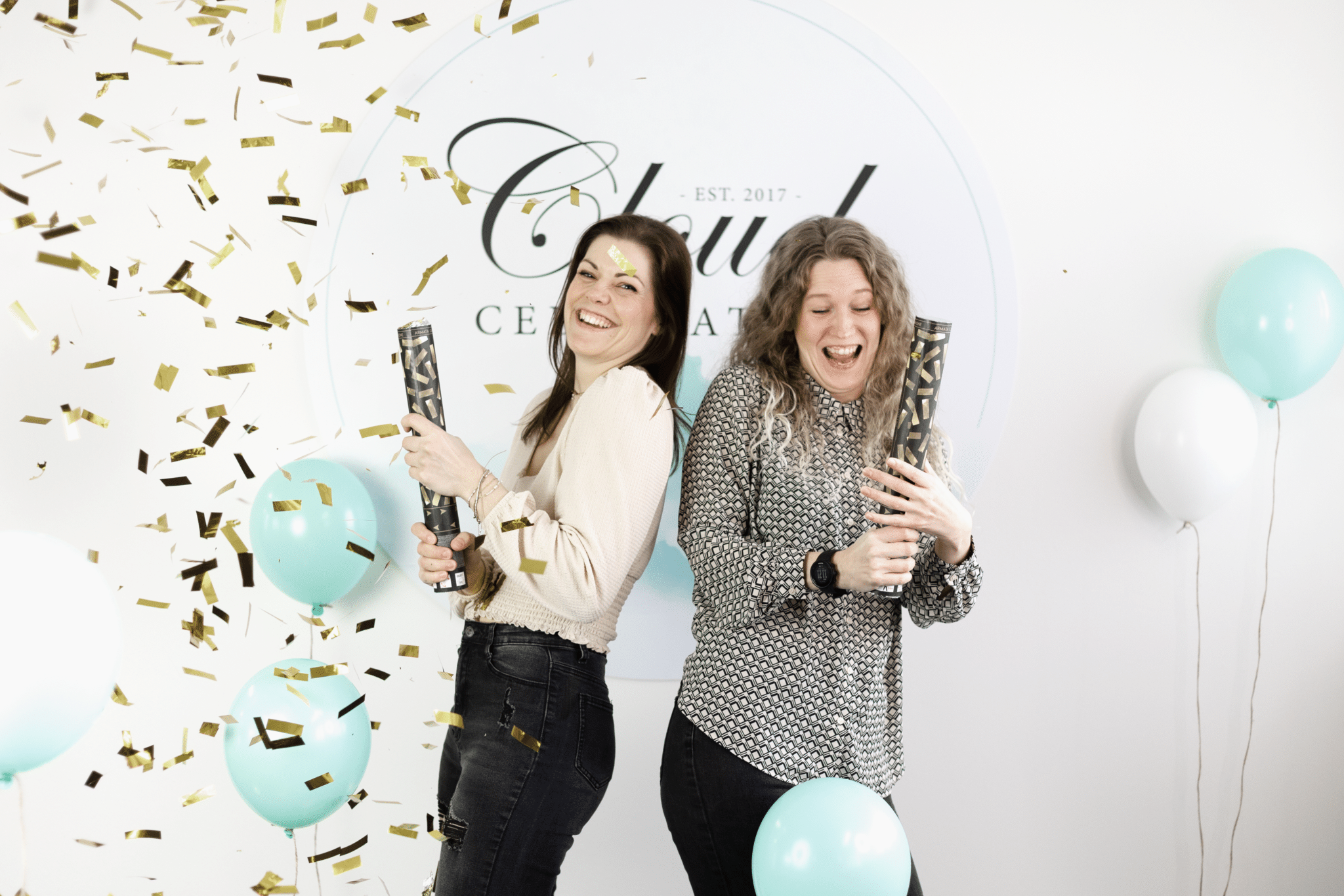 Amanda og Celia fra Cloud Celebration