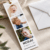 Box It konfirmationsinvitation - fotostribe med brun snor - A5-A6