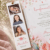 Petal Grace konfirmationinvitation - A5-A6 - fotostribe nærbillede