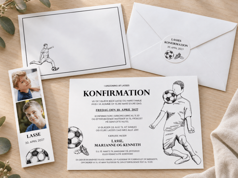 Konfirmationsinvitation | A5/A6 | SOCCER DREAMS