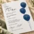 Blue Balloon invitation til 70 års fødselsdag med minimalistisk design og blå balloner