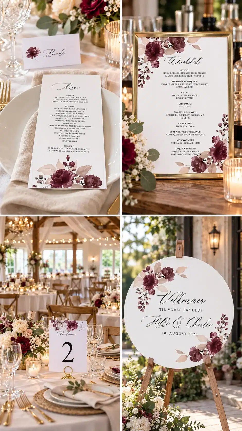 Bordeaux Bloom designlinje