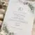 Green Beauty invitation til 70 års fødselsdag med grønne blade og botanisk akvareldesign